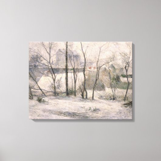 Winterlandschap, 1879 canvas afdruk (Voorkant)