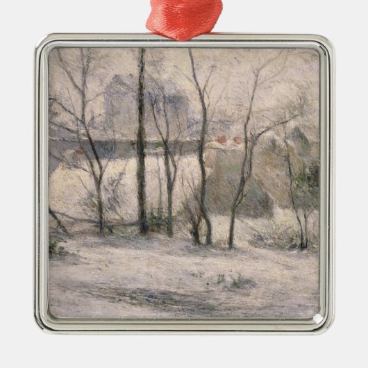 Winterlandschap, 1879 metalen ornament (Voorkant)