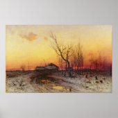 Winterlandschap 2 poster (Voorkant)