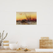 Winterlandschap 2 poster (Keuken)