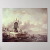 Winterlandschap 2 poster (Voorkant)