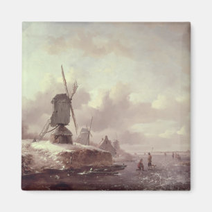 Winterlandschap 3 magneet