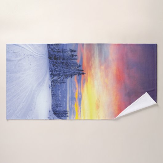 Winterlandschap Badhanddoek (Badhanddoek)