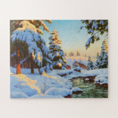 Winterlandschap, Besson of Art Legpuzzel (Horizontaal)