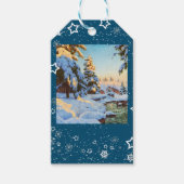 Winterlandschap, Bessonof Cadeaulabel (Voorkant)
