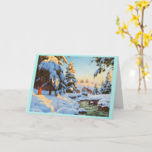 Winterlandschap, Bessonof Kaart (Gele Bloem)