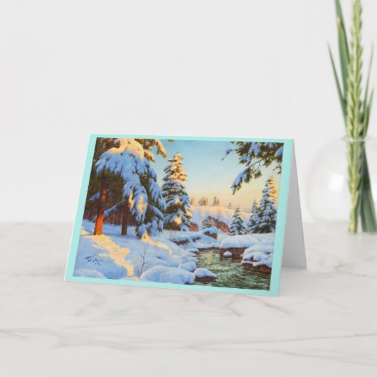 Winterlandschap, Bessonof Kaart (Voorkant)