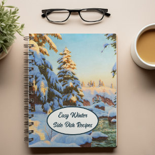 Winterlandschap, Bessonof, Recipes Notitieboek