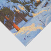 Winterlandschap, Bessonof Tissuepapier (Detail)