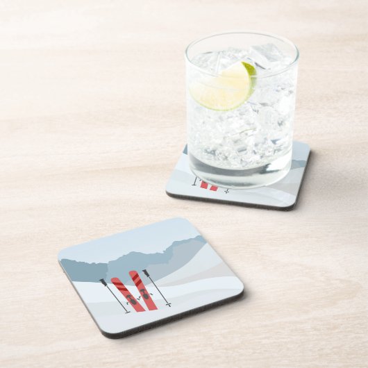 Winterlandschap Bier Onderzetter (Rechterzijde)