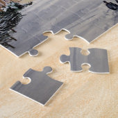 Winterlandschap bij het kasteel van Windsor Legpuzzel (Zijkant)