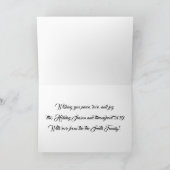 Winterlandschap blij feestdagen kaart (Binnen)