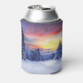 Winterlandschap Blikjeskoeler (Blikje Achterkant)