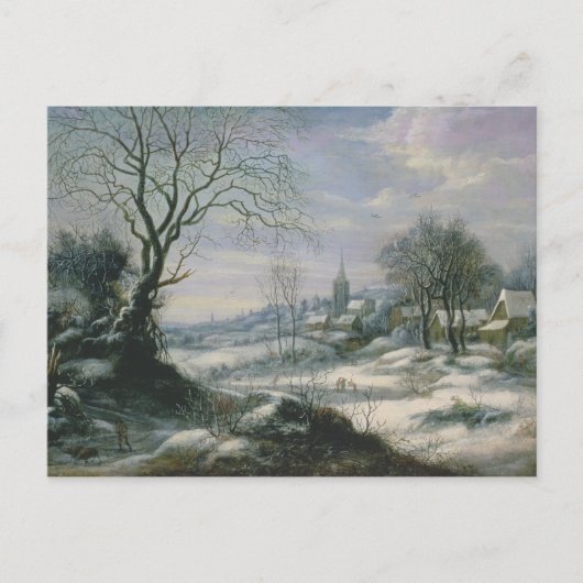 Winterlandschap Briefkaart (Voorkant)