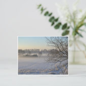 winterlandschap briefkaart (Staand voorkant)