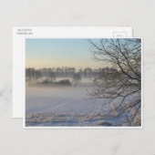 winterlandschap briefkaart (Voorkant / Achterkant)