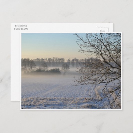 winterlandschap briefkaart (Voorkant / Achterkant)
