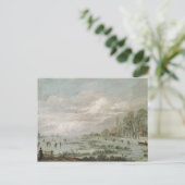 Winterlandschap Briefkaart (Staand voorkant)