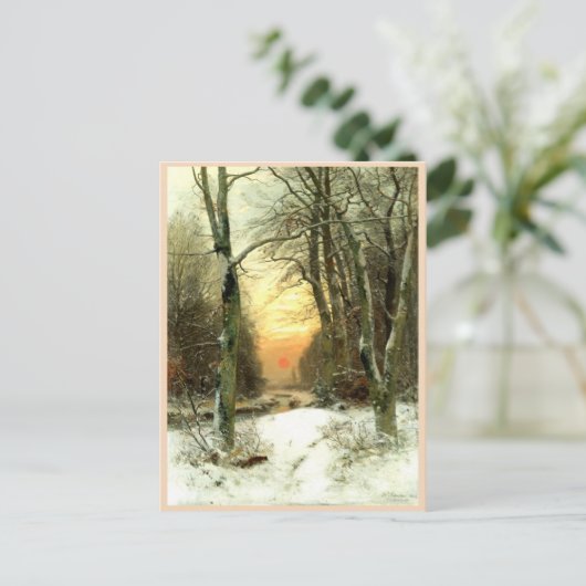 Winterlandschap Briefkaart (Staand voorkant)