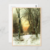 Winterlandschap Briefkaart (Voorkant / Achterkant)