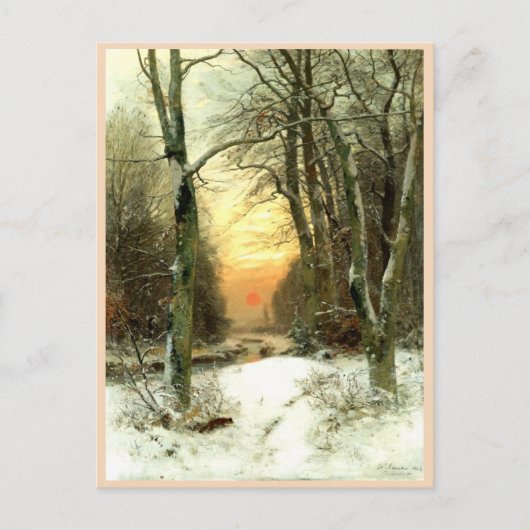 Winterlandschap Briefkaart (Voorkant)