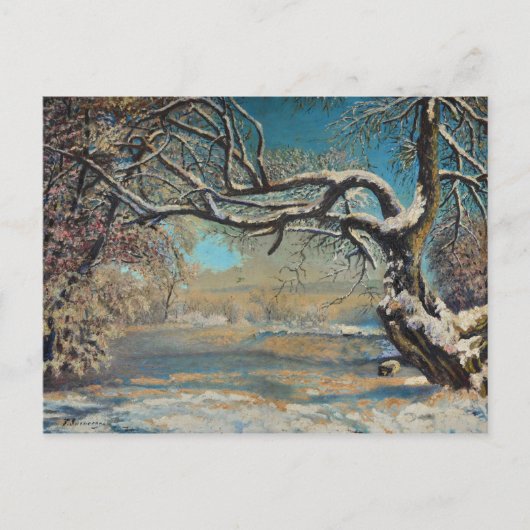 Winterlandschap Briefkaart (Voorkant)