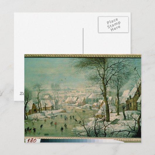 Winterlandschap Briefkaart (Voorkant / Achterkant)