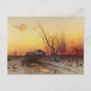 Winterlandschap Briefkaart