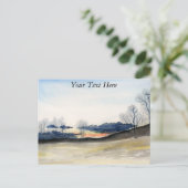 Winterlandschap Briefkaart (Staand voorkant)