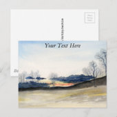 Winterlandschap Briefkaart (Voorkant / Achterkant)