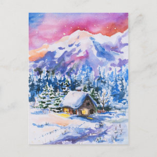 Winterlandschap Briefkaart