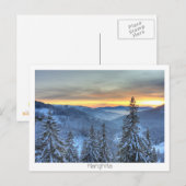 Winterlandschap Briefkaart (Voorkant / Achterkant)
