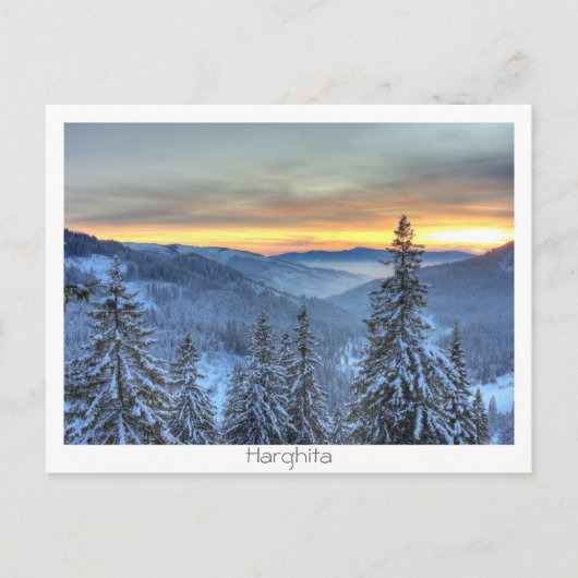 Winterlandschap Briefkaart (Voorkant)