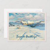 Winterlandschap Briefkaart (Voorkant / Achterkant)