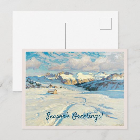 Winterlandschap Briefkaart (Voorkant / Achterkant)