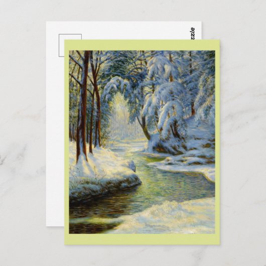 winterlandschap; briefkaart (Voorkant / Achterkant)