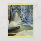 winterlandschap; briefkaart (Voorkant)