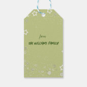 winterlandschap; cadeaulabel (Achterkant)