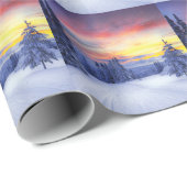 Winterlandschap Cadeaupapier (Rol Hoek)