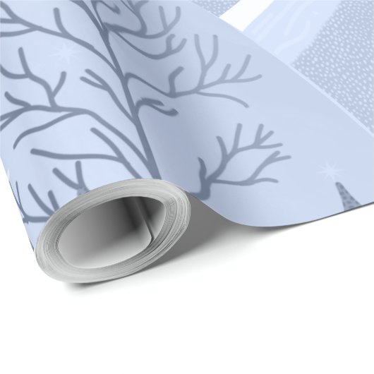 Winterlandschap Cadeaupapier (Rol Hoek)