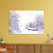 Winterlandschap Canvas Afdruk (Insitu (Woonkamer))