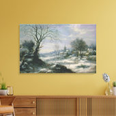 Winterlandschap Canvas Afdruk (Insitu (Woonkamer))