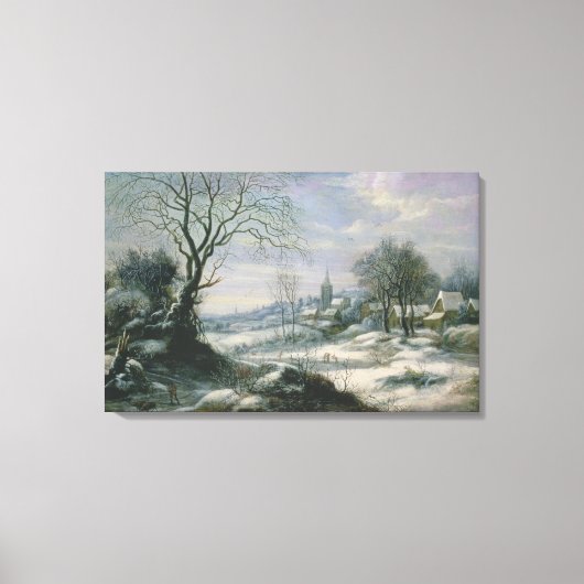 Winterlandschap Canvas Afdruk (Voorkant)