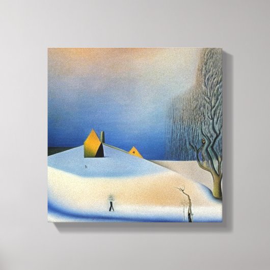 Winterlandschap Canvas Afdruk (Voorkant)