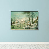 Winterlandschap Canvas Afdruk (Insitu (Houten vloer))