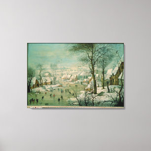 Winterlandschap Canvas Afdruk