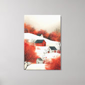 Winterlandschap Canvas Afdruk (Voorkant)