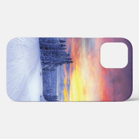 Winterlandschap Case-Mate iPhone Case (Achterkant (horizontaal))