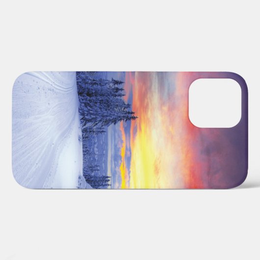 Winterlandschap Case-Mate iPhone Case (Achterkant (horizontaal))