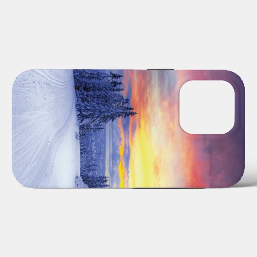 Winterlandschap Case-Mate iPhone Case (Achterkant (horizontaal))